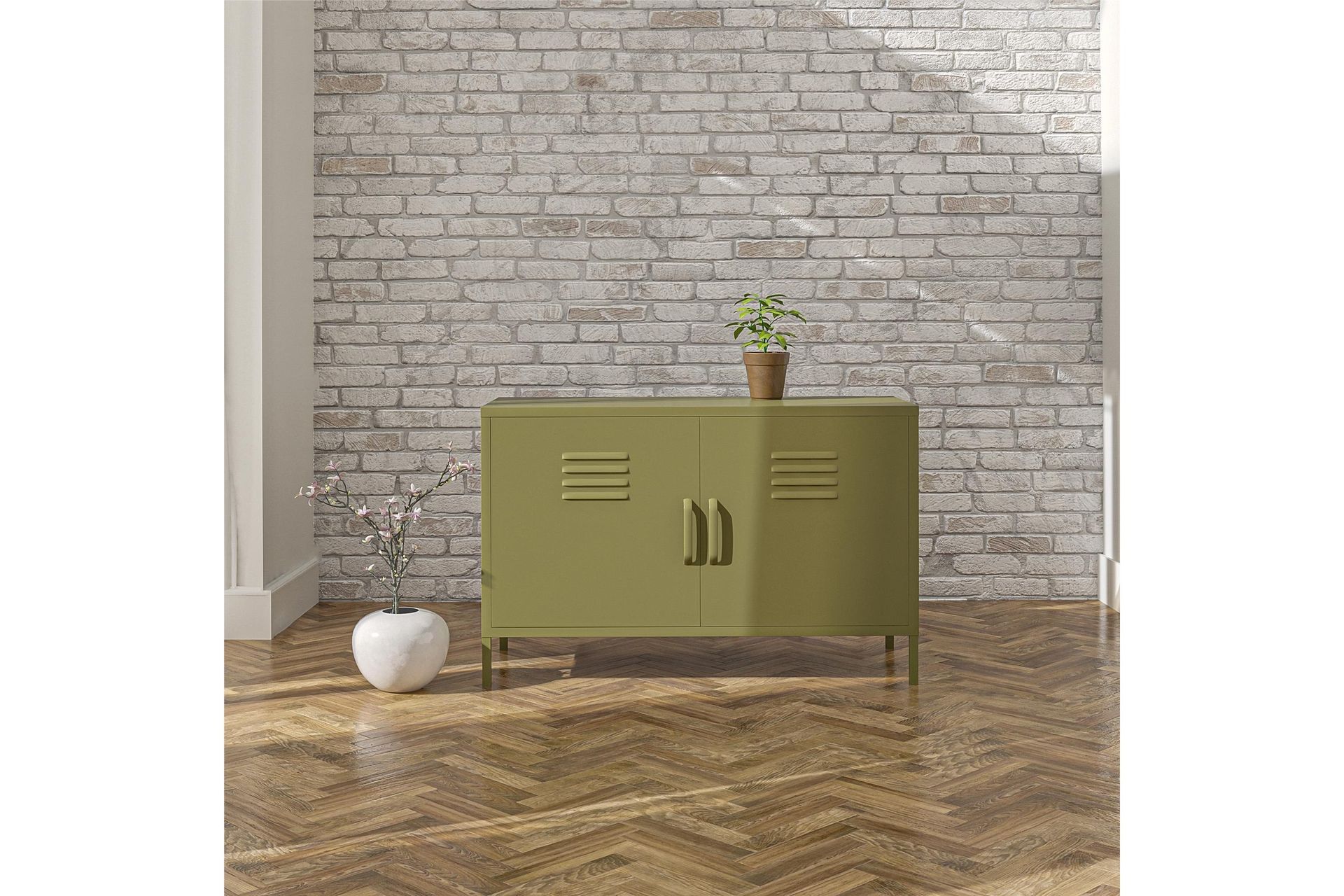 Bradford Skjenk 100x40 cm Grønn - Dorel Home