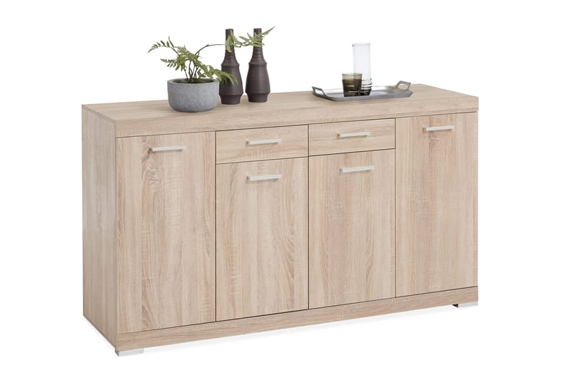 Bristol Skjenk 160 cm Lav - Lys Eik - Oppbevaring - Oppbevaringsmøbler - Sideboard & skjenker