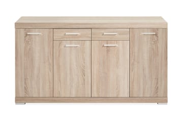 Bristol Skjenk 160 cm Lav - Lys Eik - Oppbevaring - Oppbevaringsmøbler - Sideboard & skjenker