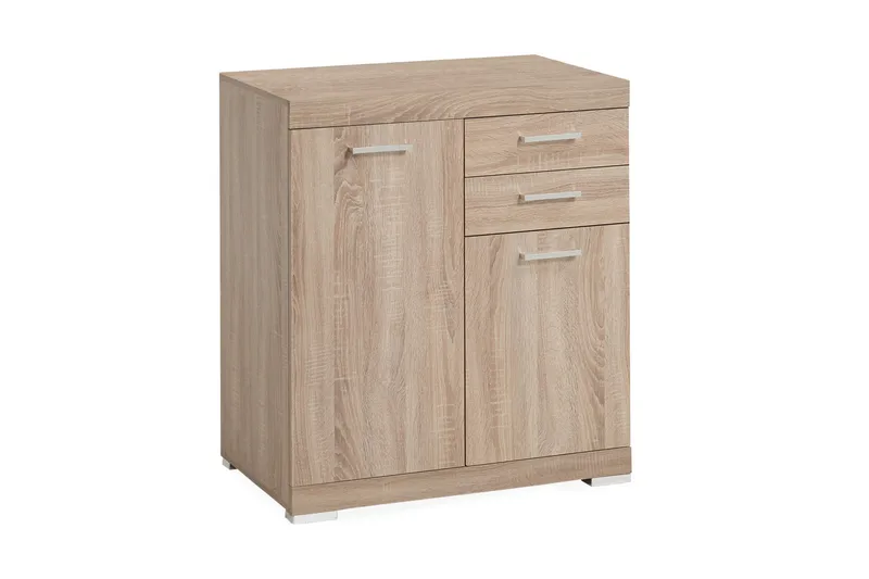 Bristol Skjenk 80 cm 2 Luker 2 Skuffer - Lys Eik - Oppbevaring - Oppbevaringsmøbler - Sideboard & skjenker