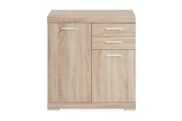 Bristol Skjenk 80 cm 2 Luker 2 Skuffer - Lys Eik - Oppbevaring - Oppbevaringsmøbler - Sideboard & skjenker