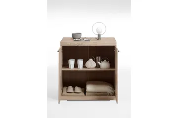 Bristol Skjenk 80x90x50 cm 2 Luker - Lys Eik - Oppbevaring - Oppbevaringsmøbler - Sideboard & skjenker