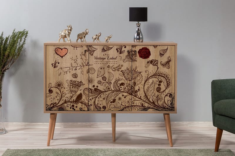 Brokind Skjenk 120 cm - Brun - Oppbevaring - Oppbevaringsmøbler - Sideboard & skjenker