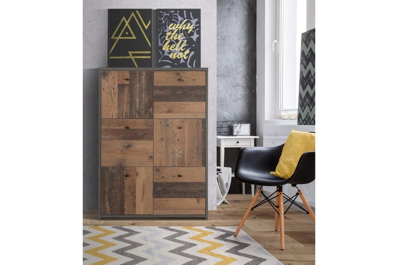 Broxton Sidebord 77 cm - Grå/Brun - Møbler - Bord - Avlastningsbord - Brettbord og småbord