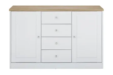 Bryanne Skjenk 120 cm - Hvit / Brun - Oppbevaring - Oppbevaringsmøbler - Sideboard & skjenker