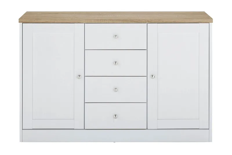Bryanne Skjenk 120 cm - Hvit / Brun - Oppbevaring - Oppbevaringsmøbler - Sideboard & skjenker