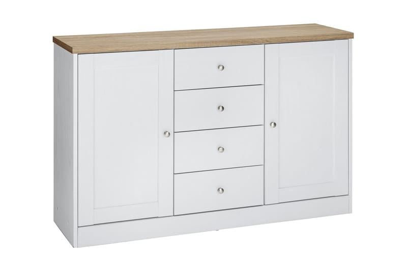 Bryanne Skjenk 120 cm - Hvit / Brun - Oppbevaring - Oppbevaringsmøbler - Sideboard & skjenker