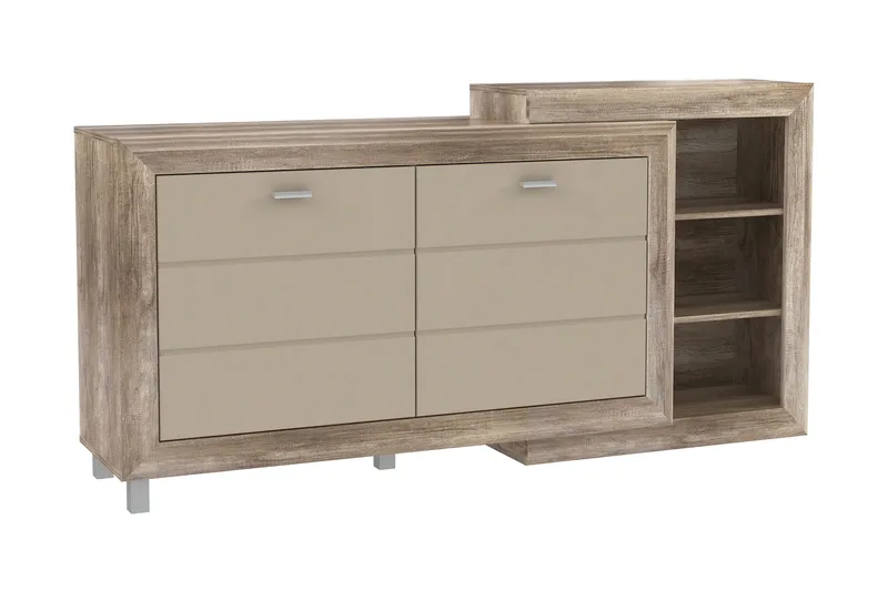 Cihak Skjenk 42x180 cm i Tre, Beige
