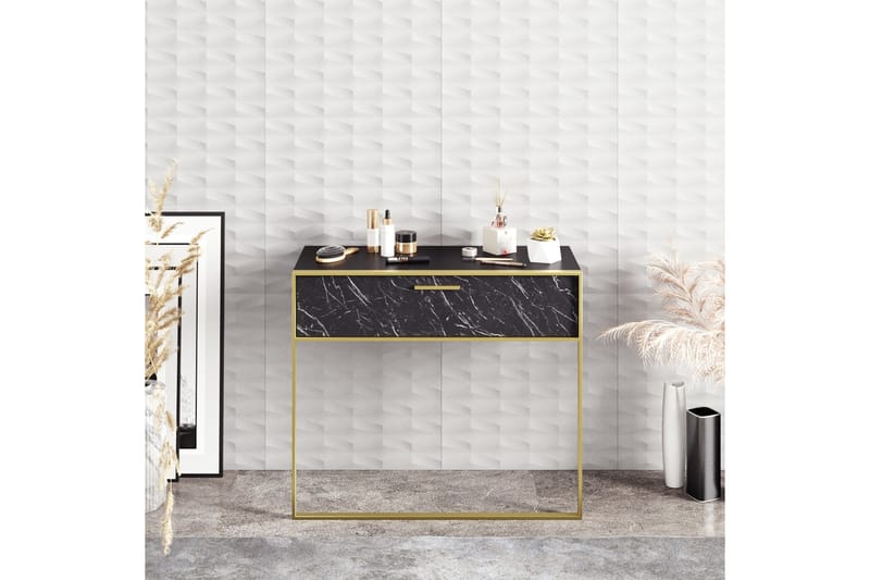 Cofield Sideboard 90 cm - Gull|Svart - Oppbevaring - Oppbevaringsmøbler - Sideboard & skjenker