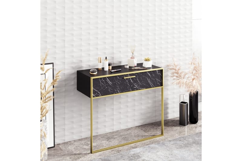 Cofield Sideboard 90 cm - Gull|Svart - Oppbevaring - Oppbevaringsmøbler - Sideboard & skjenker