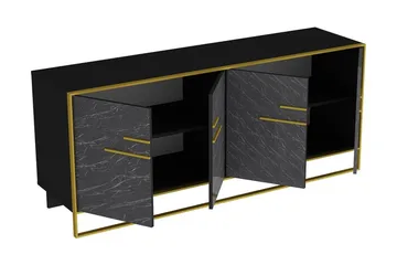Cofield Sidebord 180 cm - Gull/Svart - Oppbevaring - Oppbevaringsmøbler - Sideboard & skjenker