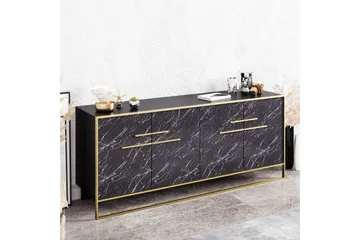 Cofield Sidebord 180 cm - Gull/Svart - Oppbevaring - Oppbevaringsmøbler - Sideboard & skjenker