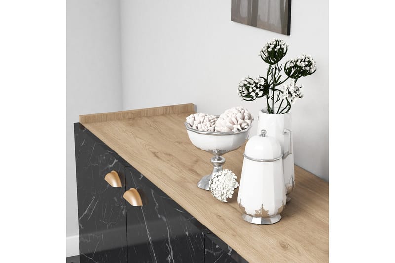 Console Eik|Marmor - Oppbevaring - Oppbevaringsmøbler - Sideboard & skjenker