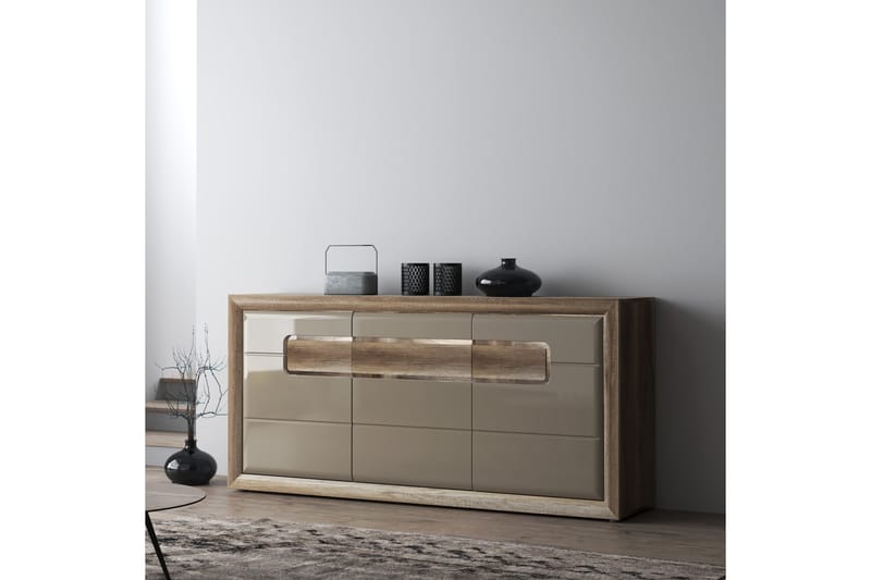 Corlius Sideboard 41x194 cm - Beige/Brun - Oppbevaring - Oppbevaringsmøbler - Sideboard & skjenker