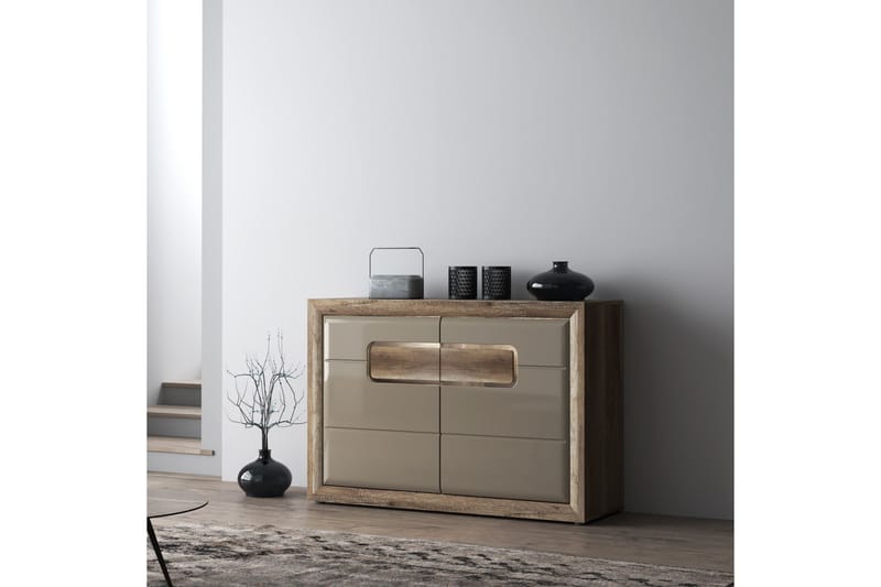 Corlius Sideboard 44x134 cm - Beige/Brun - Oppbevaring - Oppbevaringsmøbler - Sideboard & skjenker