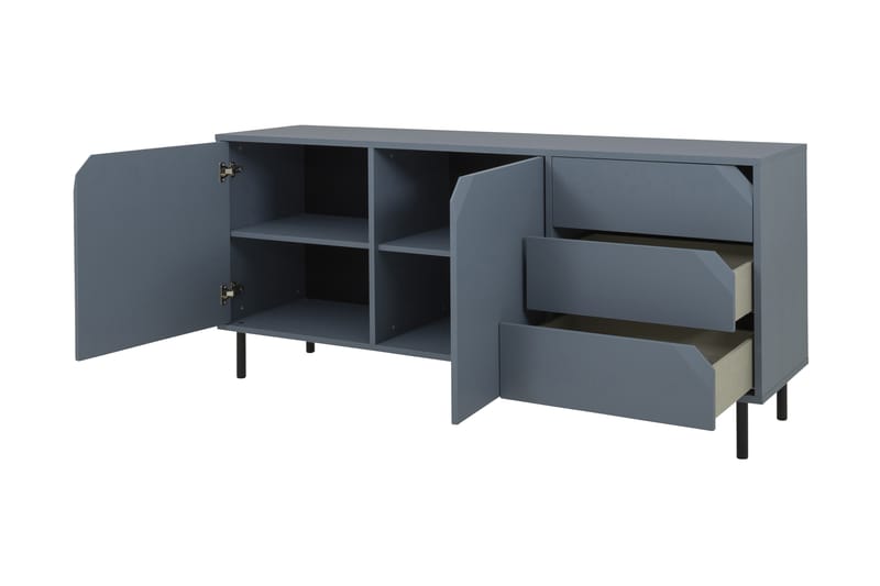 Corner Sideboard 176,5 cm - Blå - Sideboard & skjenker