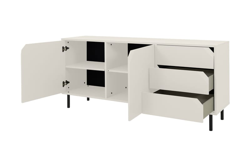 Corner Sideboard 176,5 cm - Hvit - Sideboard & skjenker