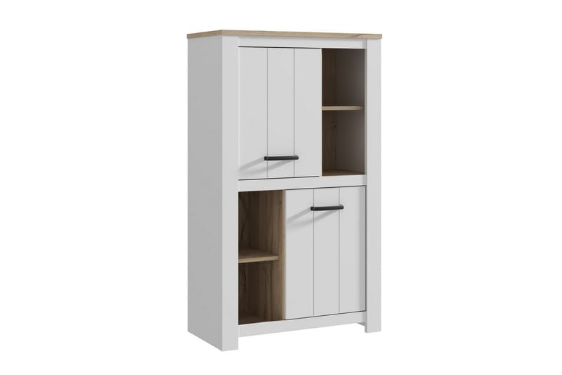 Crumpton Skjenk 87 cm i Tre - Hvit|Brun - Oppbevaring - Oppbevaringsmøbler - Sideboard & skjenker