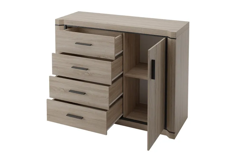 Dallas Skjenk 117x43,5x91 cm - Oppbevaring - Oppbevaringsmøbler - Sideboard & skjenker