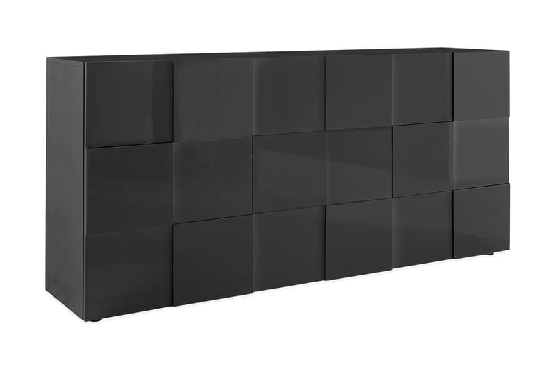 Dama Sideboard 181 cm - Mørkegrå Høyglanslack - Oppbevaring - Oppbevaringsmøbler - Sideboard & skjenker