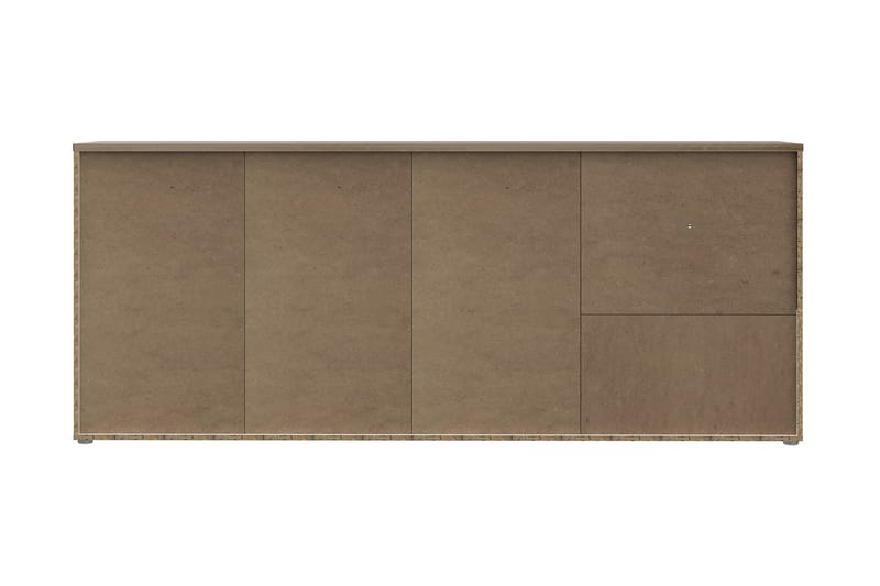 Delchevo Sideboard 42x215 cm - Brun/Hvit - Sideboard & skjenker