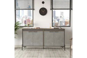 Desgrar Sideboard 46x184 cm - Brun/Betonggrå/Antrasitt - Oppbevaring - Oppbevaringsmøbler - Sideboard & skjenker