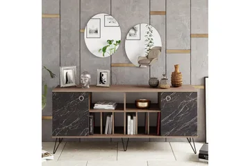 Dregrich Sidebord 180 cm - Valnøtt|Svart - Oppbevaring - Oppbevaringsmøbler - Sideboard & skjenker
