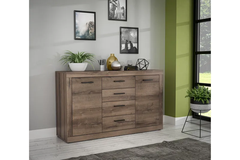 Elhovo Sideboard 41x143 cm - Brun - Oppbevaring - Oppbevaringsmøbler - Sideboard & skjenker
