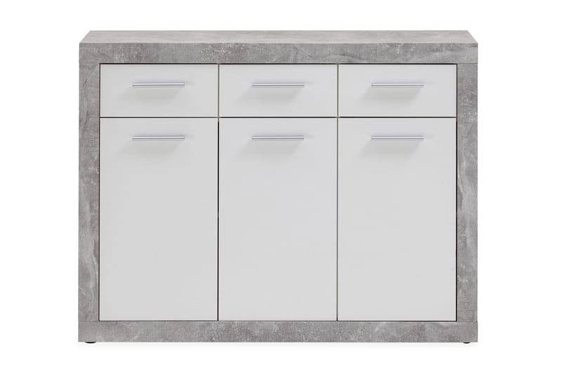 Elveda Kiste 117 cm - Hvit/Grå - Sideboard & skjenker