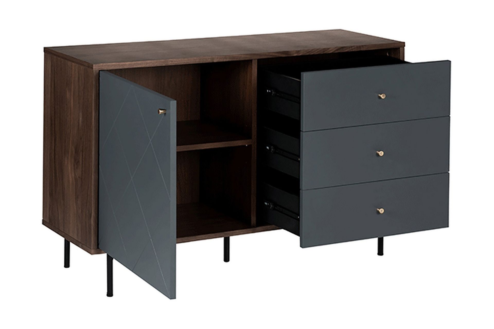 Farrens Skjenk - Grå - Oppbevaring - Oppbevaringsmøbler - Sideboard & skjenker