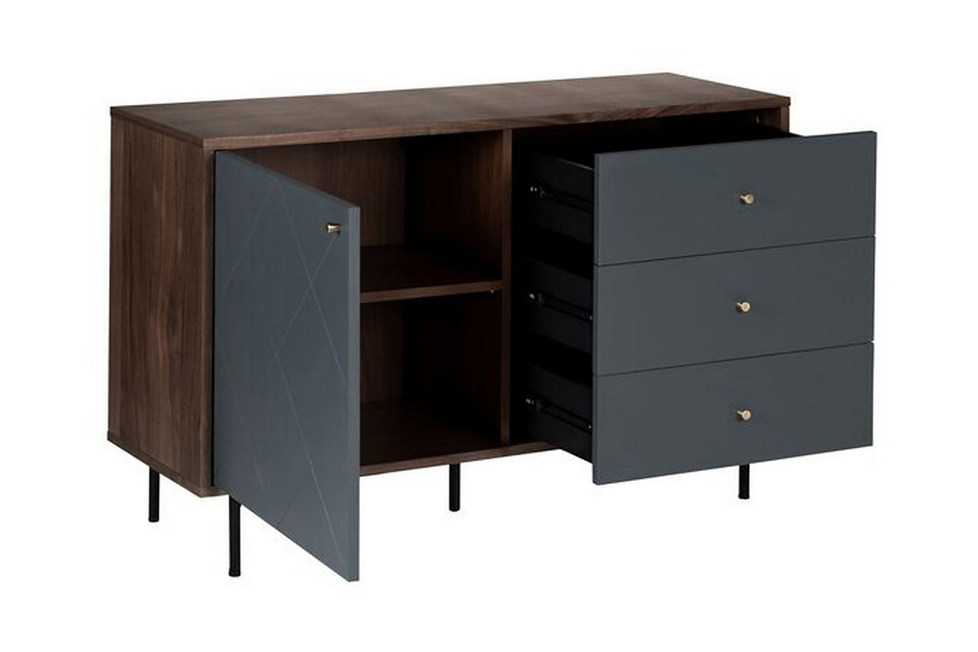 Farrens Skjenk - Grå - Oppbevaring - Oppbevaringsmøbler - Sideboard & skjenker
