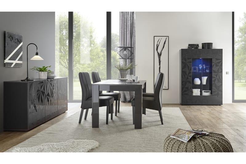 Fasett Basic Skjenk 181 cm - Grå - Oppbevaring - Oppbevaringsmøbler - Sideboard & skjenker