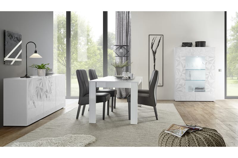 Fasett Basic Skjenk 181 cm - Hvit - Oppbevaring - Oppbevaringsmøbler - Sideboard & skjenker