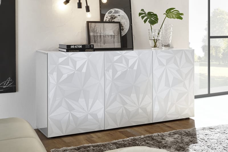 Fasett Basic Skjenk 181 cm - Hvit - Oppbevaring - Oppbevaringsmøbler - Sideboard & skjenker