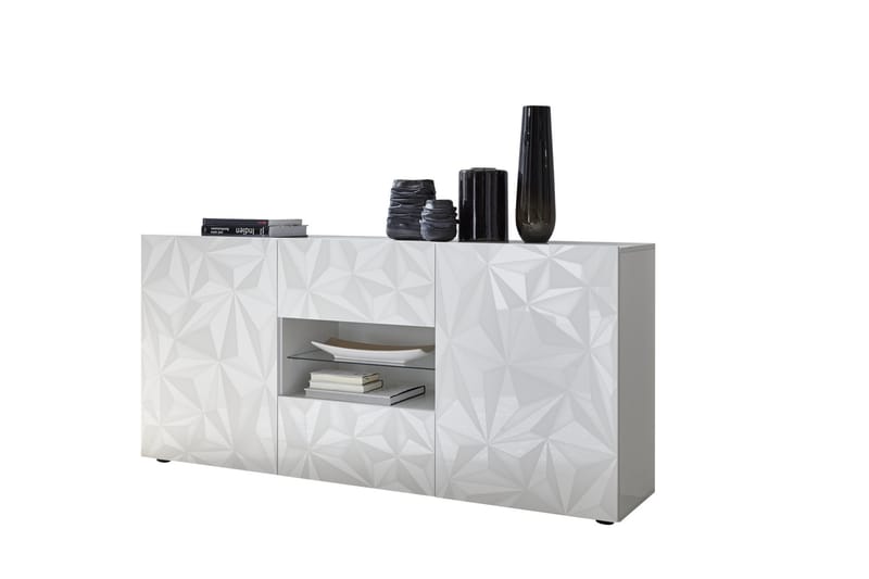 Fasett Skjenk 181 cm - Hvit - Oppbevaring - Oppbevaringsmøbler - Sideboard & skjenker