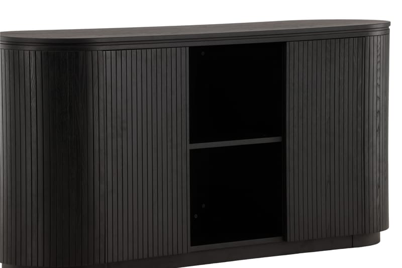 Fjällbacka Skjenk 160x48 cm - Svart - Oppbevaring - Oppbevaringsmøbler - Sideboard & skjenker