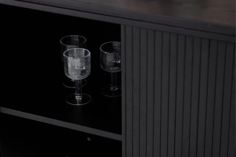 Fjällbacka Skjenk 160x48 cm - Svart - Oppbevaring - Oppbevaringsmøbler - Sideboard & skjenker