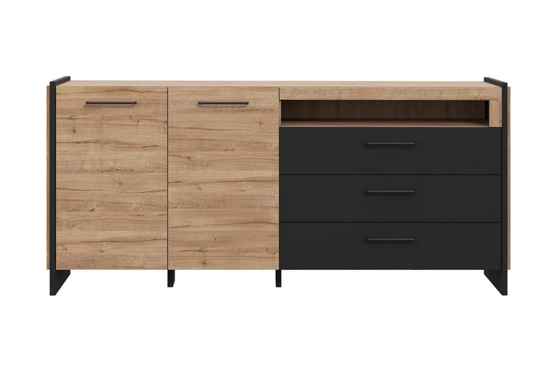 Gevgelija Sideboard 41x187 cm - Brun/Svart - Sideboard & skjenker