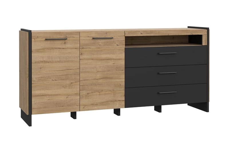 Gevgelija Sideboard 41x187 cm - Brun/Svart - Sideboard & skjenker