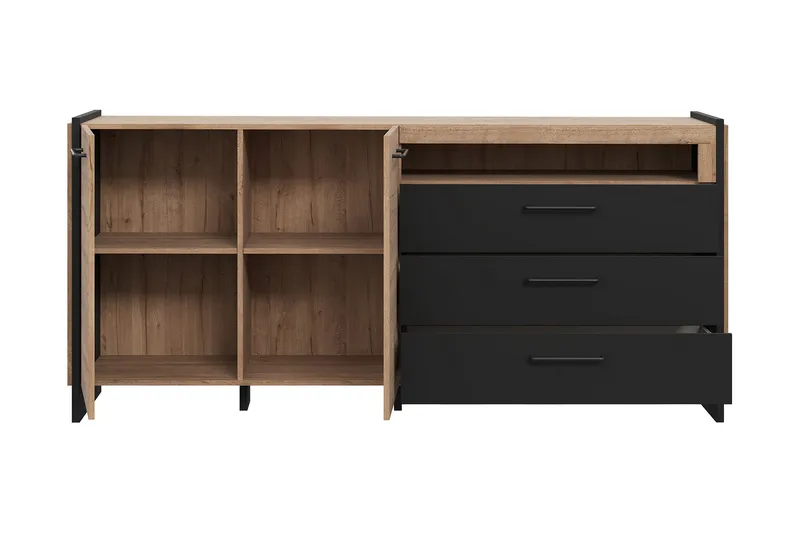 Gevgelija Sideboard 41x187 cm - Brun/Svart - Oppbevaring - Oppbevaringsmøbler - Sideboard & skjenker