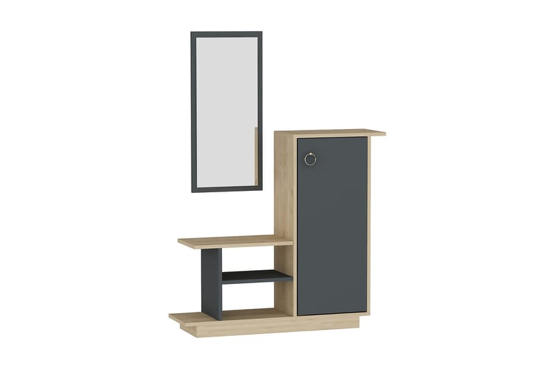 Glatton Sideboard 80 cm - Eik|Antrasitt - Oppbevaring - Oppbevaringsmøbler - Sideboard & skjenker