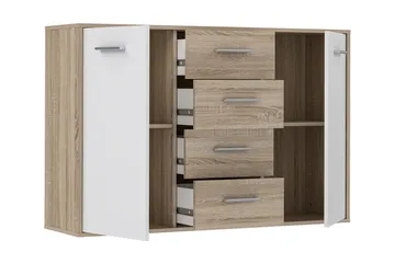 Haba Skjenk 34x123 cm - Brun / Hvit - Oppbevaring - Oppbevaringsmøbler - Sideboard & skjenker