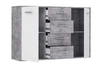 Haba Skjenk 34x123 cm i Tre - Hvit - Oppbevaring - Oppbevaringsmøbler - Sideboard & skjenker
