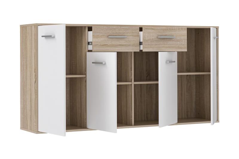 Haba Skjenk 34x162 cm - Brun / Hvit - Oppbevaring - Oppbevaringsmøbler - Sideboard & skjenker