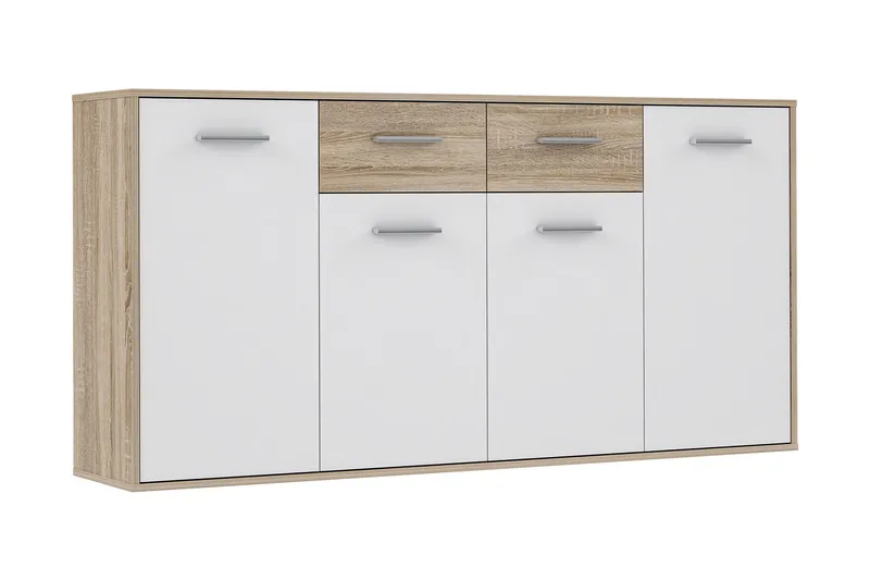 Haba Skjenk 34x162 cm - Brun / Hvit - Oppbevaring - Oppbevaringsmøbler - Sideboard & skjenker