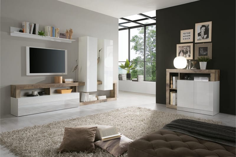 Hamburgan Sideboard 42x108 cm - Hvit - Oppbevaring - Oppbevaringsmøbler - Sideboard & skjenker