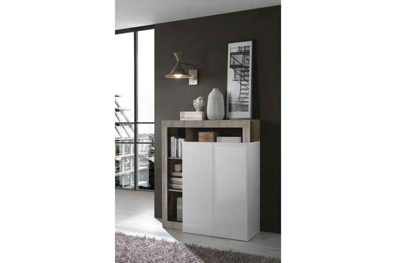Hamburgan Sideboard 42x108 cm - Hvit - Oppbevaring - Oppbevaringsmøbler - Sideboard & skjenker
