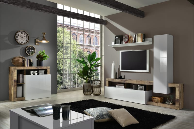 Hamburgan Sideboard 42x108 cm - Hvit - Oppbevaring - Oppbevaringsmøbler - Sideboard & skjenker