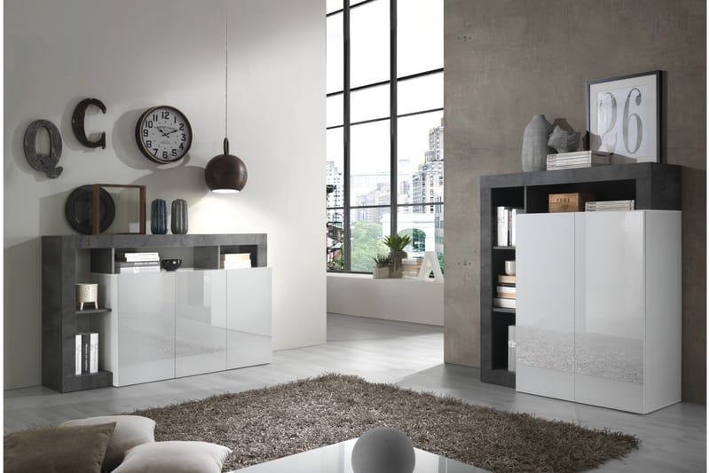 Hamburgan Sideboard 42x108 cm - Hvit/Oksid - Oppbevaring - Oppbevaringsmøbler - Sideboard & skjenker