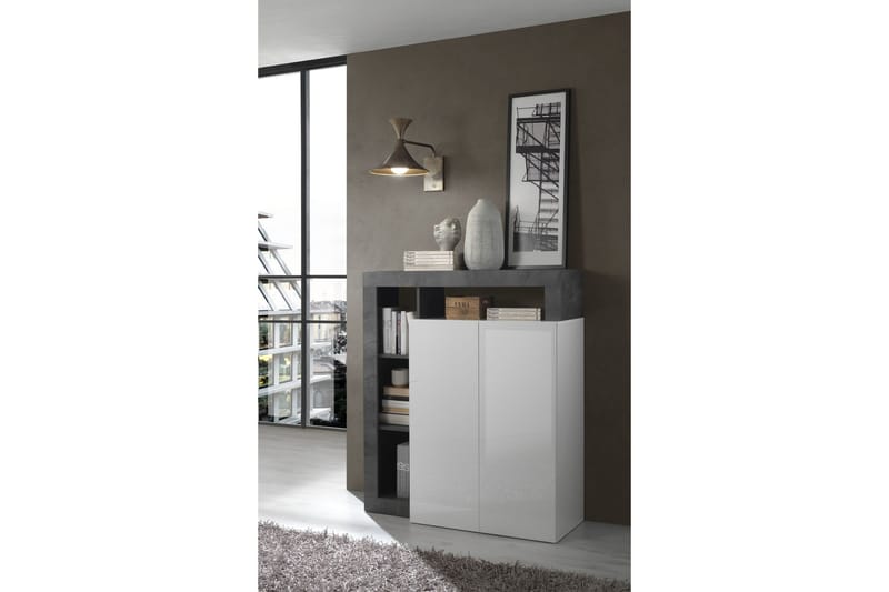 Hamburgan Sideboard 42x108 cm - Hvit/Oksid - Oppbevaring - Oppbevaringsmøbler - Sideboard & skjenker